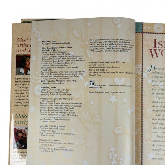 Mary Engelbreit Christmas Ideas Hardcover Book Make Good Cheer! Holiday Crafts - Picture 3 of 7